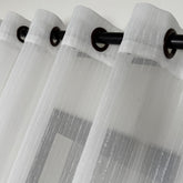 LAVERA Sheer Curtains – Custom Textured Linen-Look Drapes